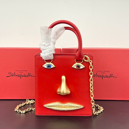 LSP1 Leather shoulder bag 17-15-6CM Hand Bags with Box