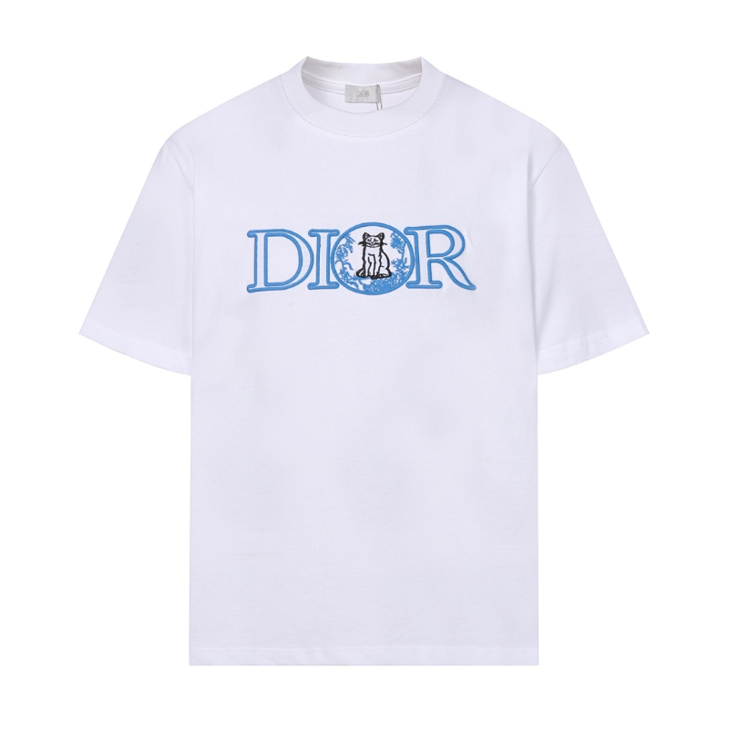 DIC20 New Men's and Women's Summer Short sleeved Cotton T-shirt Embroidered Craft Clothing