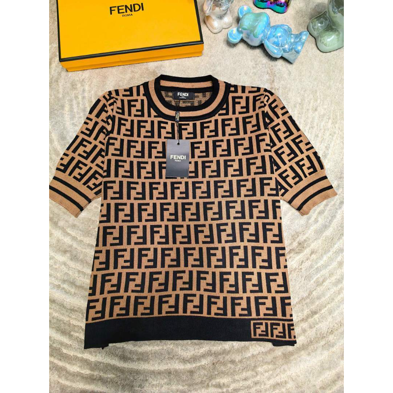 FDC18 New women's summer T-shirt knitted ice silk fabric clothes