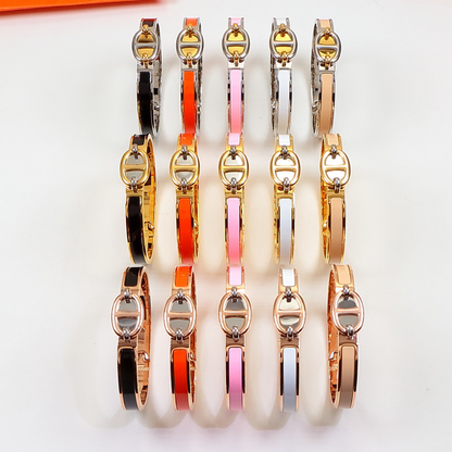 HB57 Classic Pig Nose H Logo Bracelet, High Quality Jewelry Gift for Women