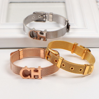 CHB77 CH watch chain bracelet, unisex jewelry stainless steel bracelet
