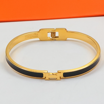 HB58 Narrow Edition H Letter Titanium Steel Bracelet for women jewelry
