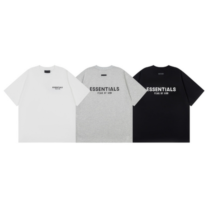 FGC12 New Men's and Women's Summer Pure Cotton Top with Casual Style and Loose Size Clothing