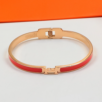 HB58 Narrow Edition H Letter Titanium Steel Bracelet for women jewelry