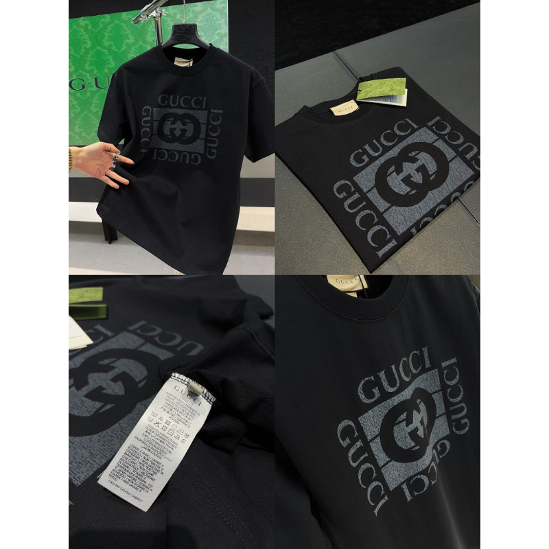 GUC051  New men's and women's summer pure cotton top T-shirt Clothing