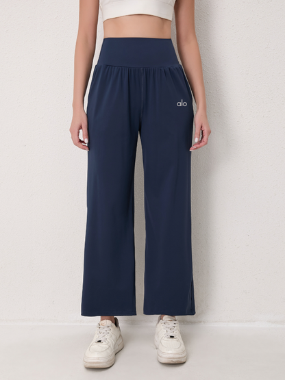zalo3121  Women's loose yoga pants, super elastic straight leg pants, wide leg pants, clothing