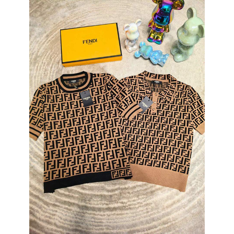 FDC18 New women's summer T-shirt knitted ice silk fabric clothes