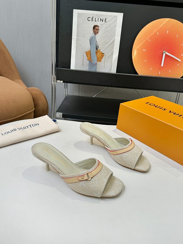 SHLS19 Women slipper 5.5CM 9.5CM high heels Shoes 35-43 with box