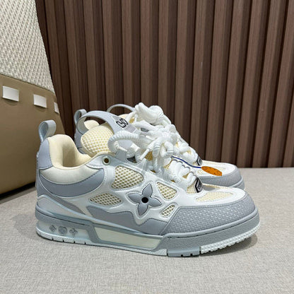 OLS45 Real Leather Women35-40 Man40-45 Sneakers shoes With box