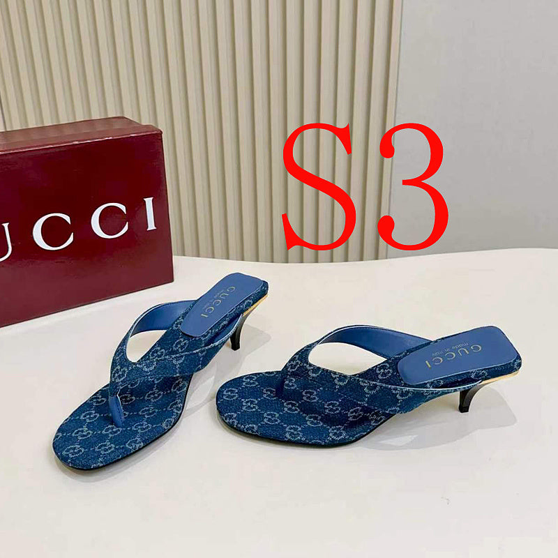 SHGS2 Women slipper high heels Shoes 35-43 with box