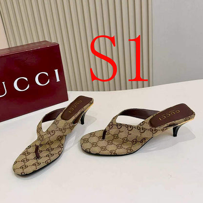 SHGS2 Women slipper high heels Shoes 35-43 with box