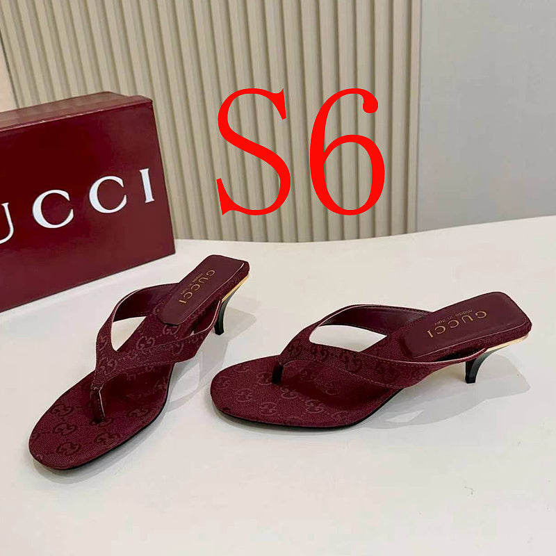 SHGS2 Women slipper high heels Shoes 35-43 with box