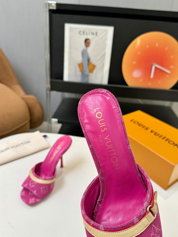 SHLS19 Women slipper 5.5CM 9.5CM high heels Shoes 35-43 with box