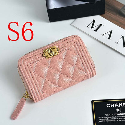 LCP74 Card bag 11-7.5CM Leather Wallet with box