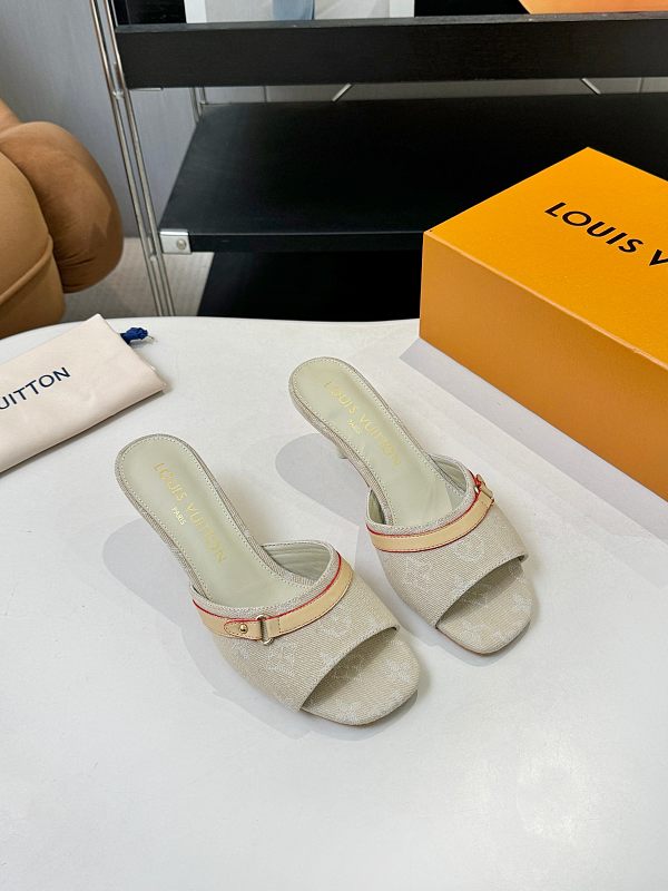 SHLS19 Women slipper 5.5CM 9.5CM high heels Shoes 35-43 with box