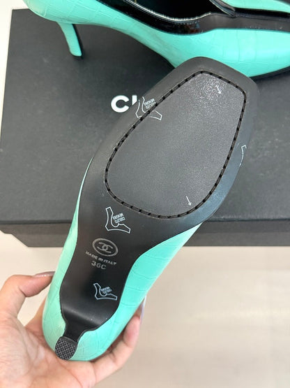 ZLCS5 High heels 6.5CM Size 35-41 Women Letaher shoes with box