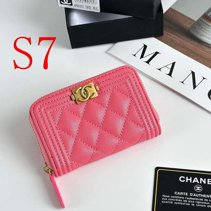 LCP74 Card bag 11-7.5CM Leather Wallet with box