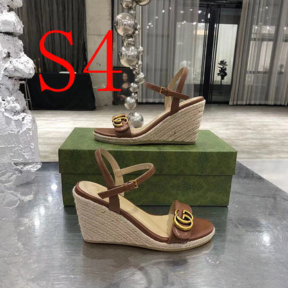 JHGS1 Slipper 8CM Heel Size 35-41 Lether Shoes with box