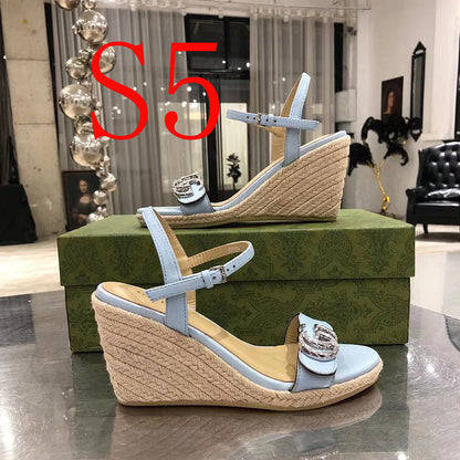 JHGS1 Slipper 8CM Heel Size 35-41 Lether Shoes with box