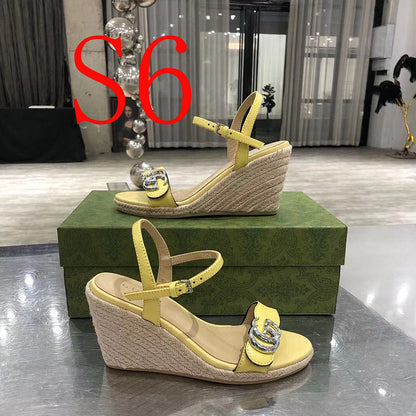 JHGS1 Slipper 8CM Heel Size 35-41 Lether Shoes with box