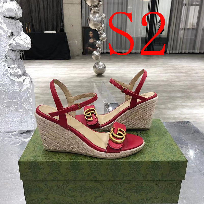 JHGS1 Slipper 8CM Heel Size 35-41 Lether Shoes with box